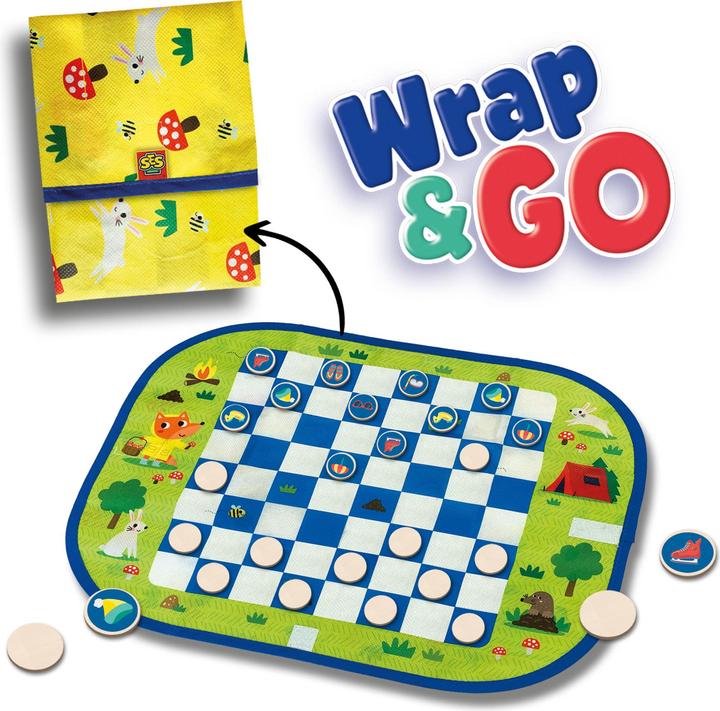 Image du produit Ses Jeux de voyage Wrap and Go, 3in1 (Anglais, Français, Néerlandais, Allemand)