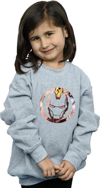 Produktbild Iron Man Montage Symbol Sweatshirt Mädchen (152, 158)
