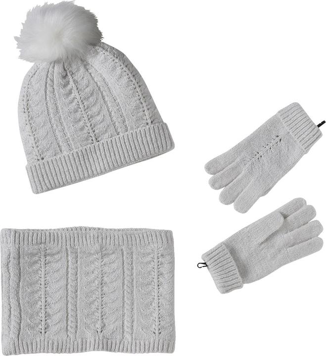 Immagine prodotto Vertbaudet Set da bambina: cappello, sciarpa rotonda e guanti