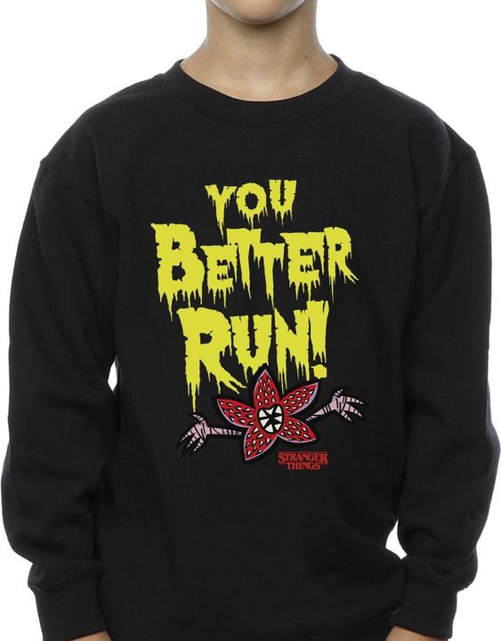 Produktbild Netflix Stranger Things You Better Run Sweatshirt Jungen (140, 146)
