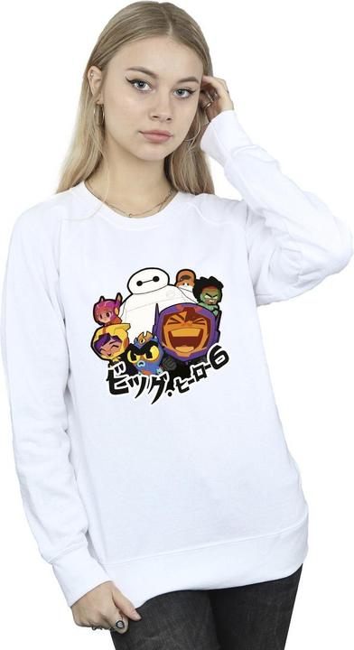 Disney Big Hero 6 Baymax Group Manga Sweatshirt (L)