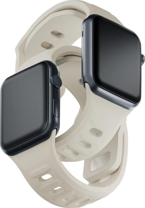 Image du produit 3MK Silicone Watch Strap beżowy/beige dla Apple Watch 38/40/41mm (Silicone, Acier inoxydable)