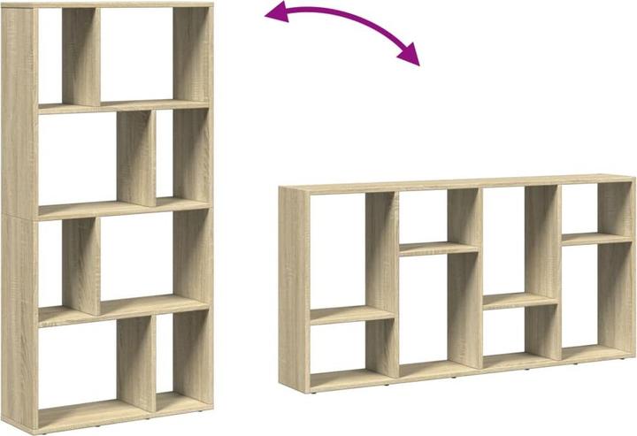 Image du produit VidaXL Bibliothèque Séparation de pièce Étagère sur pied Étagère à dossiers Étagère de bureau Chêne Sonoma (60 x 20 x 120 cm)