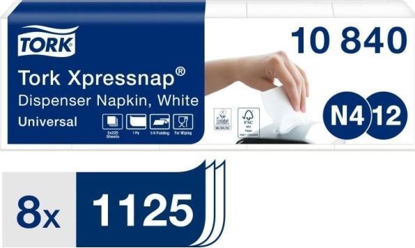 Actual product image Tork Dispenser napkins (9000 x, 22 x 33 cm)