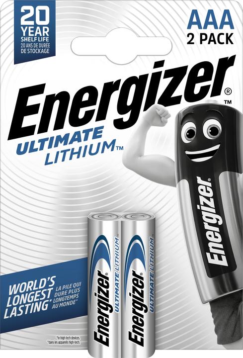 Actual product image Energizer Ultimate Lithium (2 pcs., AAA, 1250 mAh)