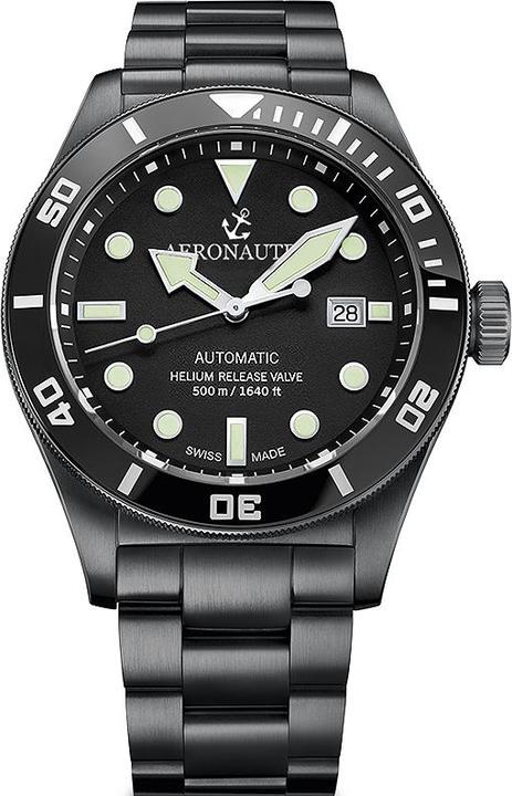 Immagine prodotto Aeronautec ANT-44075-04 Helium Diver Automatico 44mm 500M (Orologio da polso analogico, 44 mm)