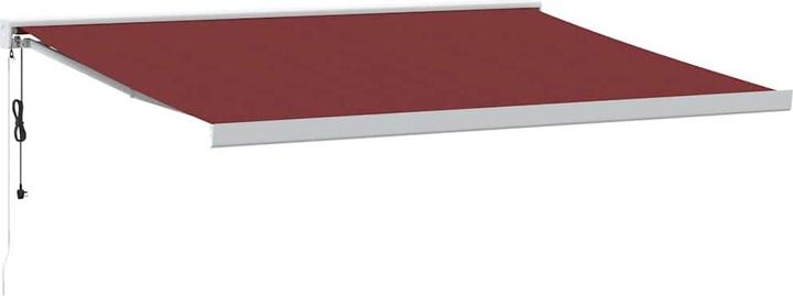 Burgundy and white