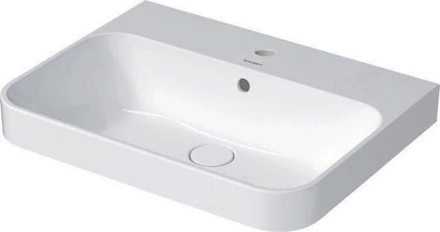 Produktbild Duravit Aufsatzbecken HAPPY D.2 PLUS m ÜL m HLB 600x460mm 1 Hahnloch weiss WG (460 mm, 600 mm)