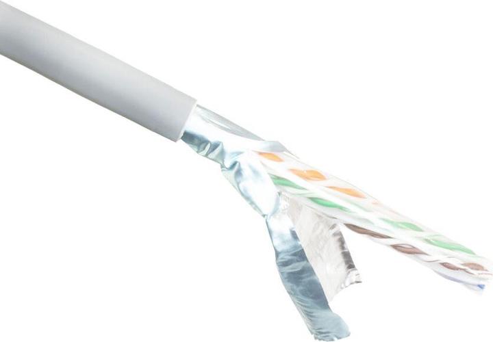 Produktbild CAT6A F/UTP solid twisted pair cable, PVC, AWG 23, CPR: B2ca, 305 m CAT6A F/UTP AWG23 SOLID 305M (F/UTP, CAT6a, 305 m)