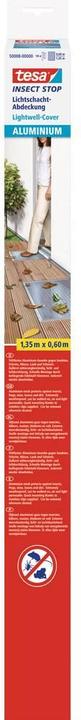 Actual product image tesa Insect screen light well grille made of aluminium, for cellar window grilles (60 x 135 cm)