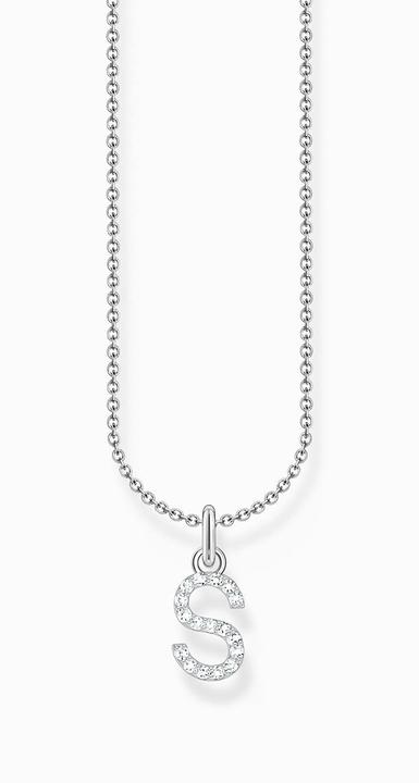 Immagine prodotto Thomas Sabo Catena con ciondolo a forma di lettera S - argento (Argento 925, 38 - 45 cm)
