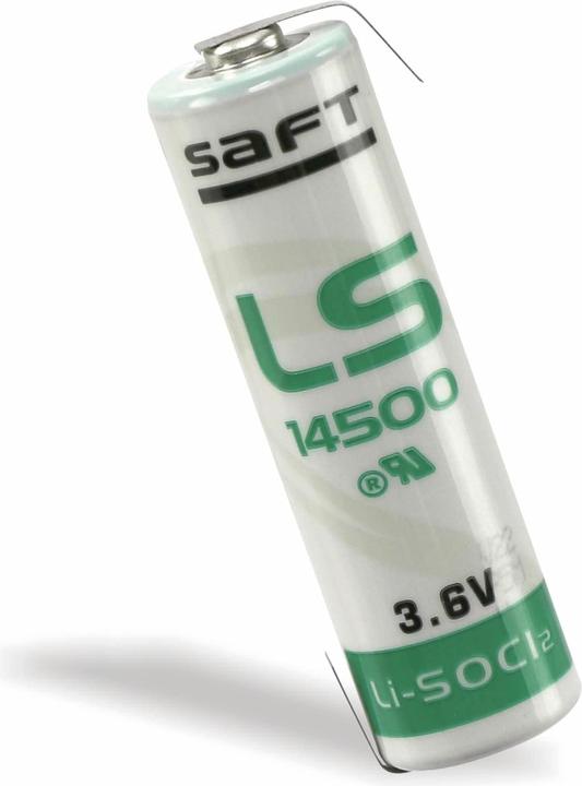 Image du produit Saft Pile au lithium LS 14500-CNR AA, avec cosse à souder, 3,6 V-, 2600 mAh (1 pcs, AA, 2600 mAh)