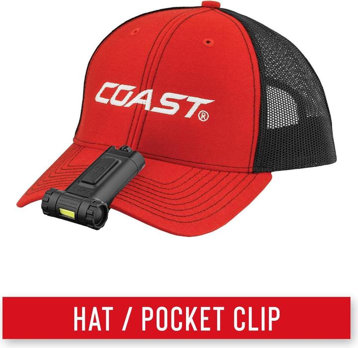Produktbild Coast HX4 Clip-On-Licht + rotes Licht in Blisterverpackung (80 lm)