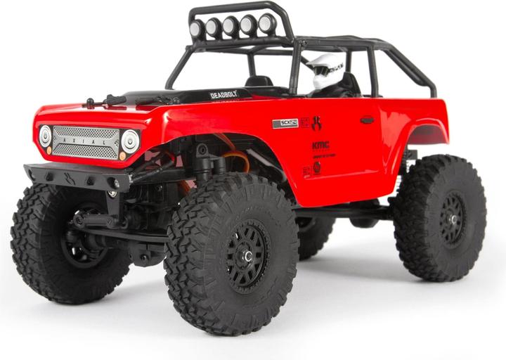Immagine prodotto Axial SCX24 Catenaccio Elettrico Spazzolato 4WD 1:24 RTR rosso (RTR pronto all'uso)