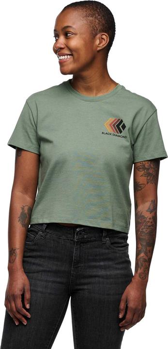 Actual product image Black Diamond Faded Crop Ss Tee (M)