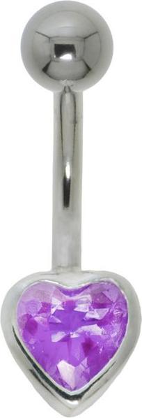 Image du produit Bijouteria Piercing nombril (Acier inoxydable, Argent 925, Zircone)