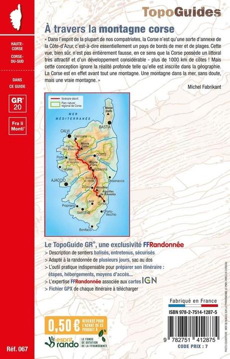 Immagine prodotto A travers la montagne corse : parc naturel régional de Corse (Francese, Collettività, 2024)