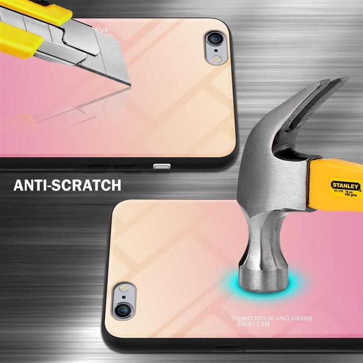 Produktbild Cadorabo TPU 2 Farben Glas Cover (Apple iPhone 6 Plus)