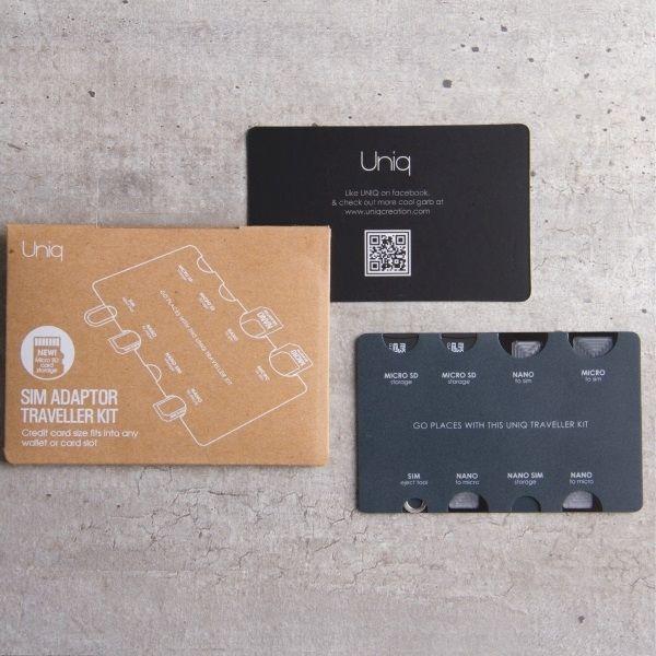Actual product image Uniq Sim Adapter Traveller Kit 7in1 organiser