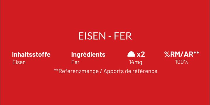 Valori nutrizionali e ingredienti Mium Lab Vitamingummis Eisen (42 Pezzo/i, Gomme, 143 g)
