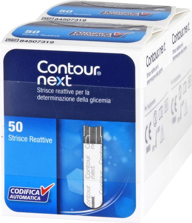 Produktbild Kohlpharma Contour next Sensoren für die Blutzuckerbestimmung Reimport, 100 St. Teststreifen (Teststreifen)