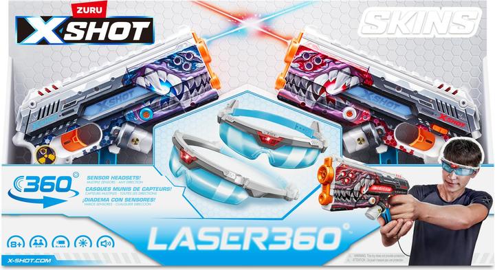 Immagine prodotto Xshot Skins Laser 360° (2 blaster laser e 2 cuffie a infrarossi)