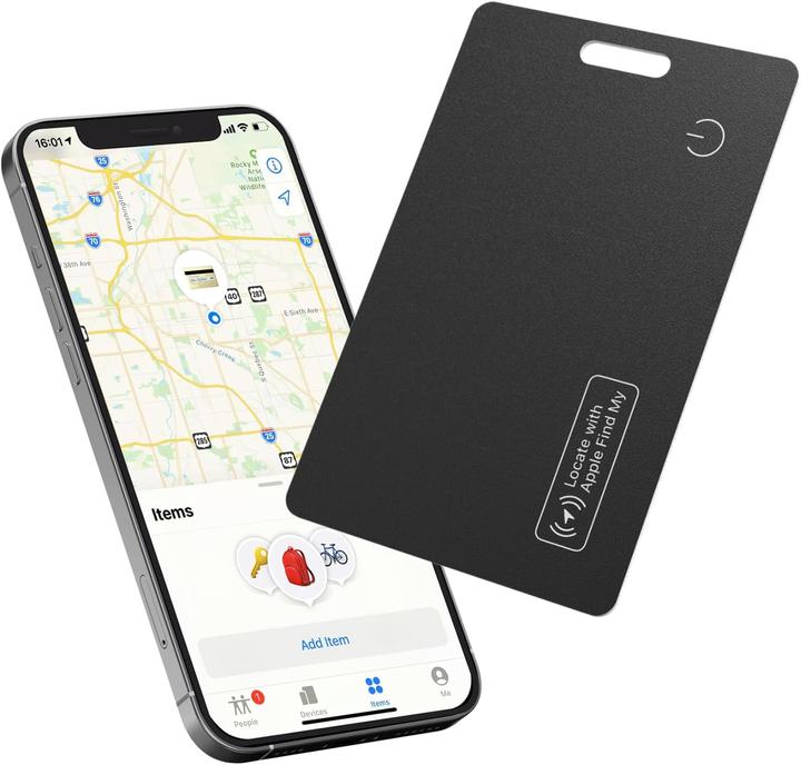 Produktbild Reyke Slim Wallet Tracker Card mit Apple Find My (iOS) (Apple)