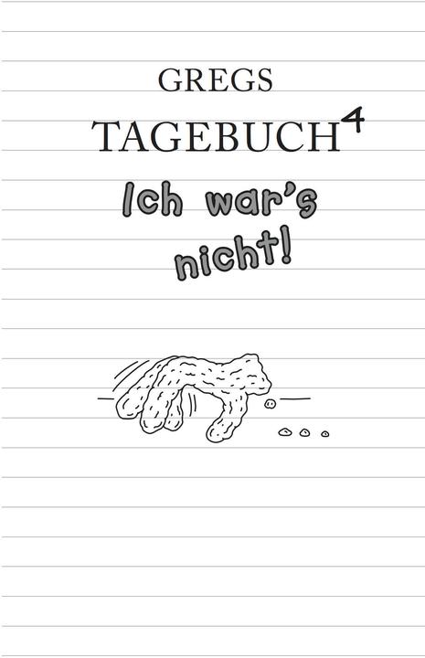 Immagine prodotto Gregs Tagebuch 4. Ich war's nicht! (Tedesco, Jeff Kinney., 2010)