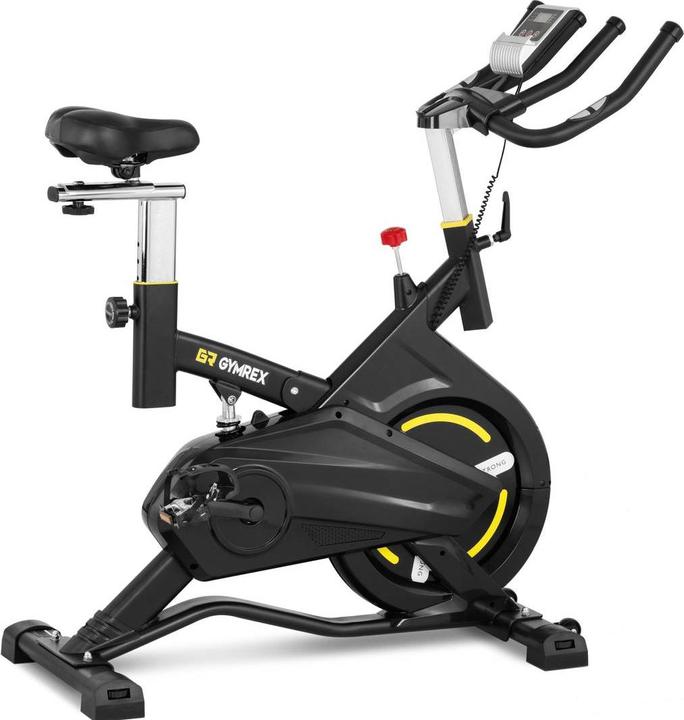 Actual product image Gymrex Stationary Bike - flywheel 13 kg - loadable up to 100 kg - LCD