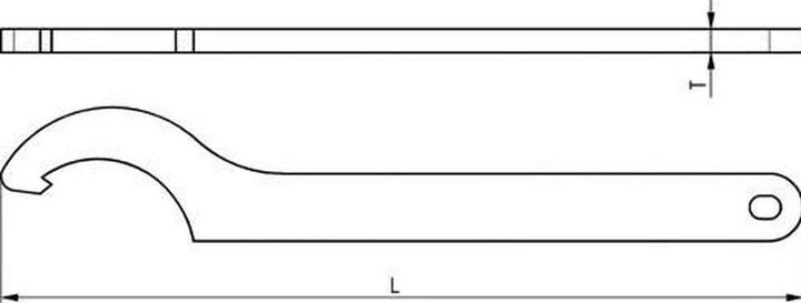 Actual product image Amf Hook spanner with nose (32 mm, 31 mm, 30 mm)
