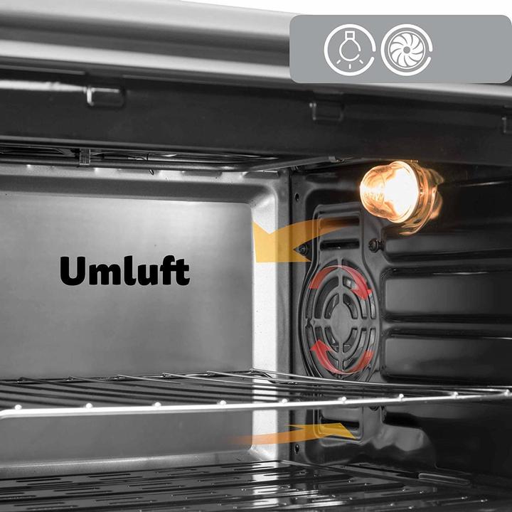 Produktbild Icqn 42 Liter Minibackofen mit Kochplatten