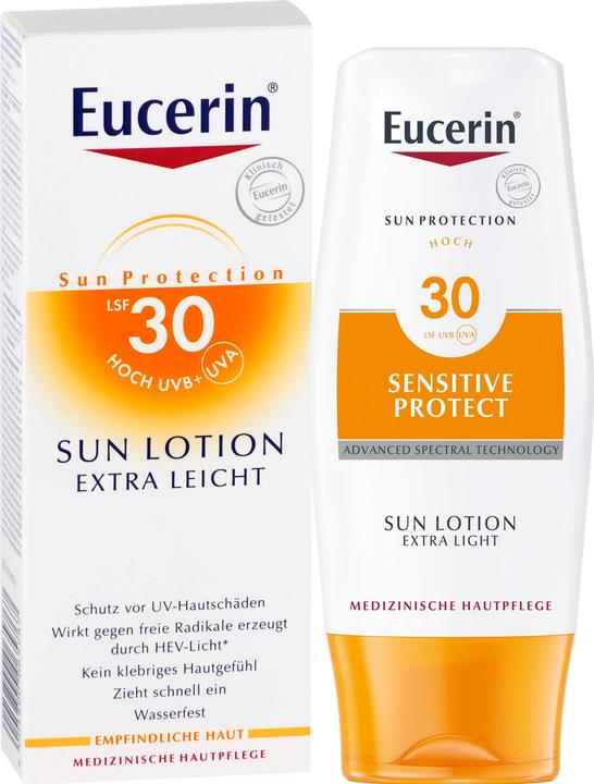 Image du produit Eucerin SUN Sensitive Protect (Lotion solaire, SPF 30, 150 ml, 196 g)
