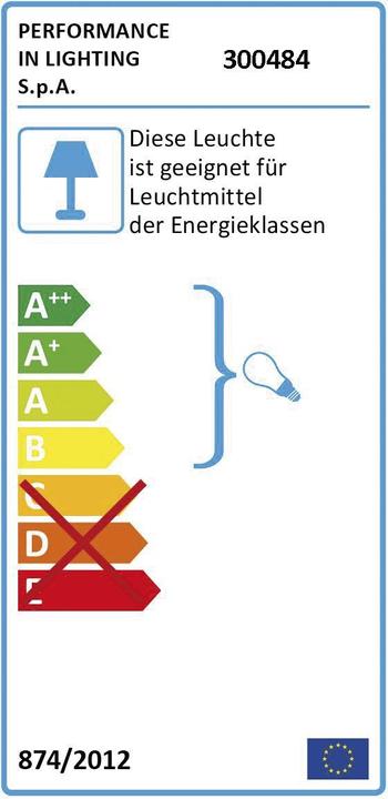 Etichetta energetica Prisma Lampada da parete E27 60W Bianco (E27)