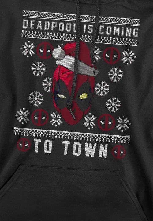 Image du produit Deadpool - Sweat à capuche COMING TO TOWN - Homme (L)