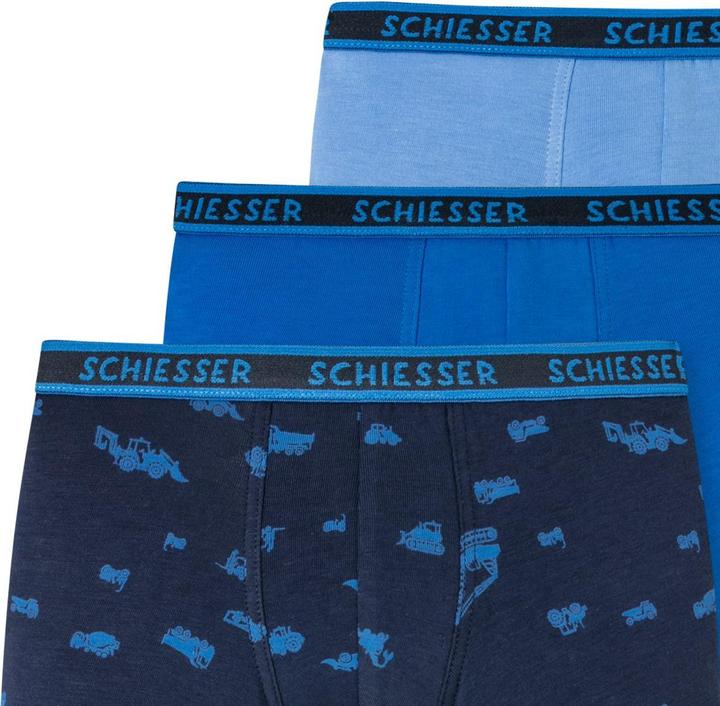 Actual product image Schiesser 9 Pack Kids Boys 95/5 Organic Cotton Shorts / Pants (104, pack of 9)