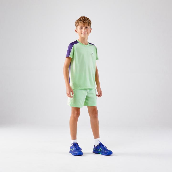 Image du produit Artengo T-shirt de tennis Junior col rond - TTS DRY JR Vert (6, 7, 8)