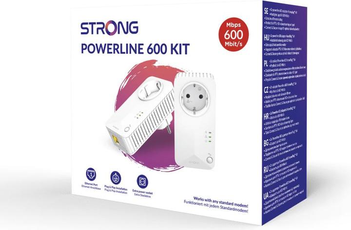 Produktbild Strong Powerline 600 Kit EU V2 2er-Pack (600 Mbit/s)