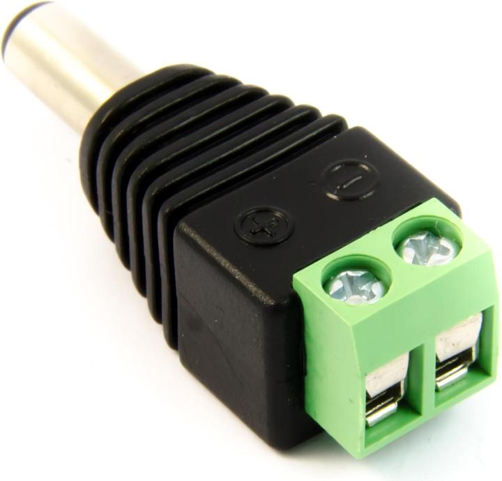 Image du produit Purecrea Connecteur DC mâle Barrel Jack 5.5mm / 2.1mm avec borniers à vis