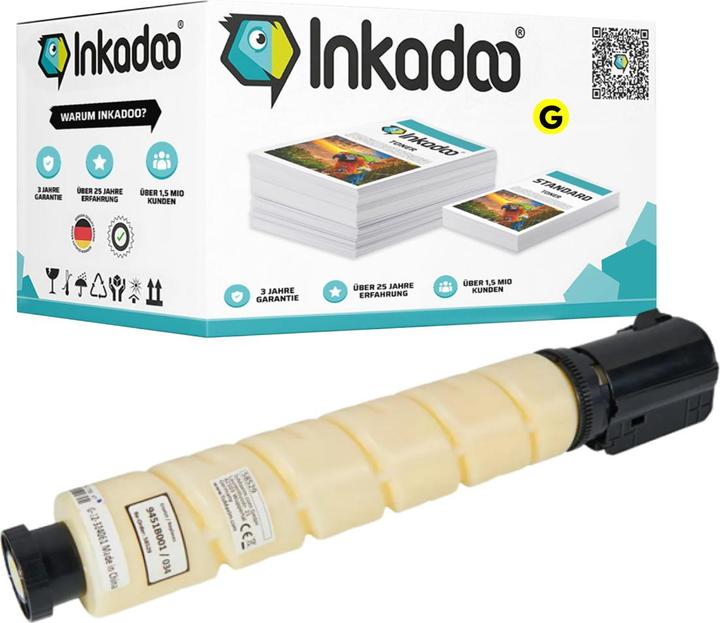 Immagine prodotto Inkadoo Toner Compatibile con il toner Canon 9451B001 / 034, Giallo (Y)