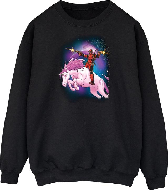 Immagine prodotto Deadpool Space Unicorn Boyfriend Fit Felpa Uomo (3XL)