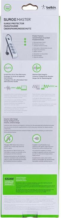 Actual product image Belkin Surgemaster (4 x, CEE 7/3, 2 m)
