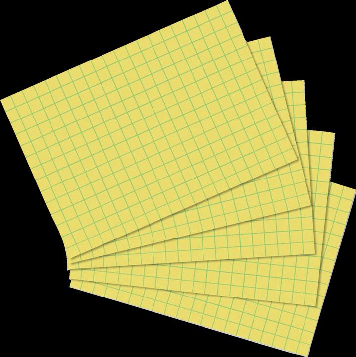 Immagine prodotto Herlitz Schede, DIN A7, quadrate, gialle (74 x 105 mm, 170 g/m², 100 x)