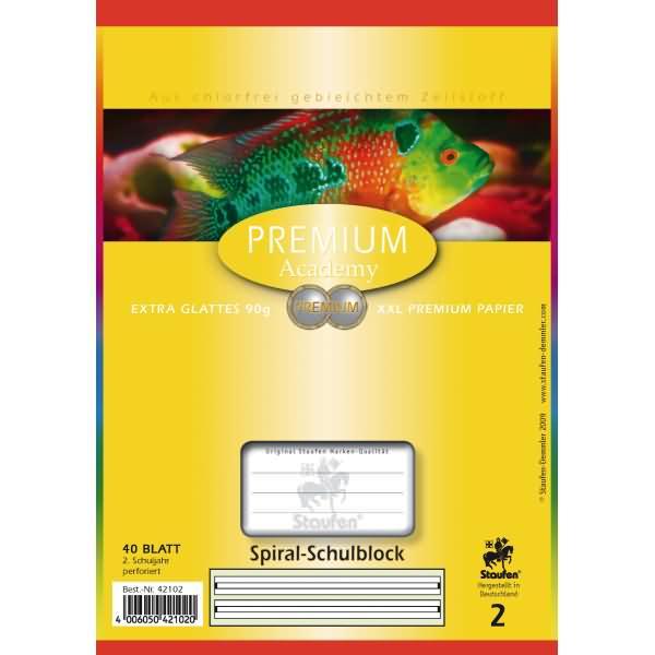 Produktbild Staufen Spiralblock A5 40BL Lin.2 grau (A5, Liniert, Harter Einband)