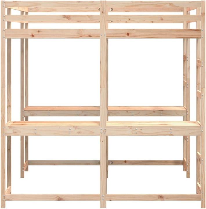 Actual product image VidaXL Loft bed with desk & ladder (140 x 200)