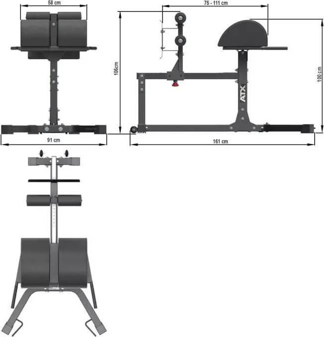 Actual product image ATX Glute Ham Developer - Cross