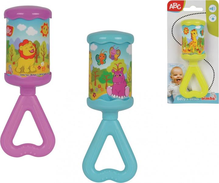 Actual product image Simba 104011305 - ABC Kling-Klang rattle, 3 assorted, only one item is delivered, with al