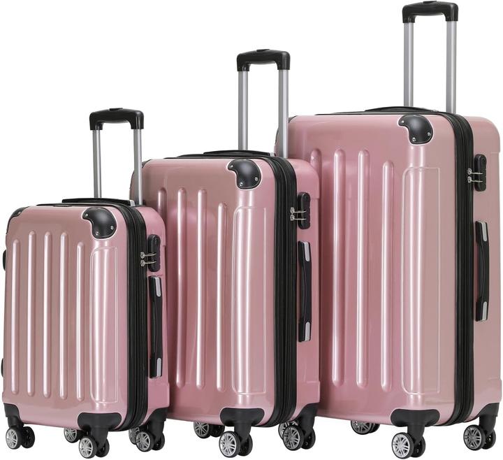 Immagine prodotto Beibye 3-tlg. Hartschalenkoffer-Set (Bagaglio a mano (fino a 50 litri), M (50 - 90l), L (90 - 115l))