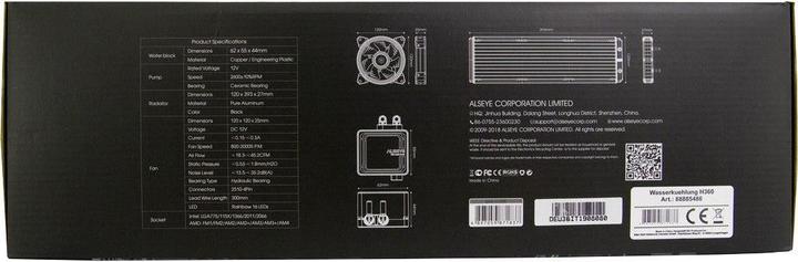 Produktbild Intertech ALSEYE HALO CPU-Wasserkühlung H360