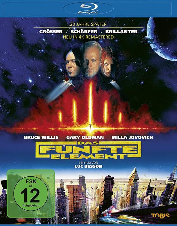 Immagine prodotto Il quinto elemento - rimasterizzato 2017-BR (Blu-ray, 1997, Tedesco)