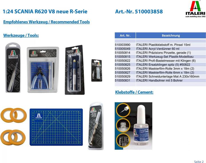 Image du produit Italeri Scania R620 V8 Topline